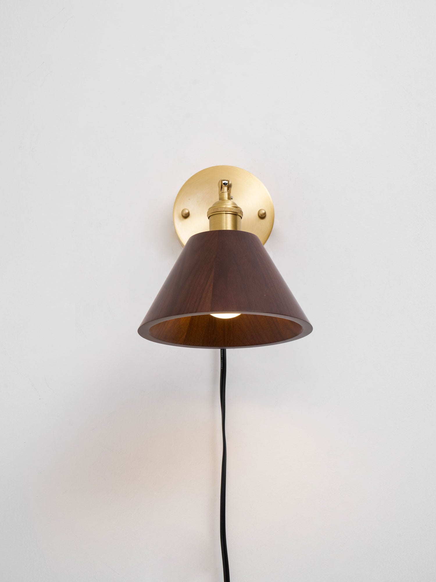 Oakmere Wood Plug In Indoor Wall Light