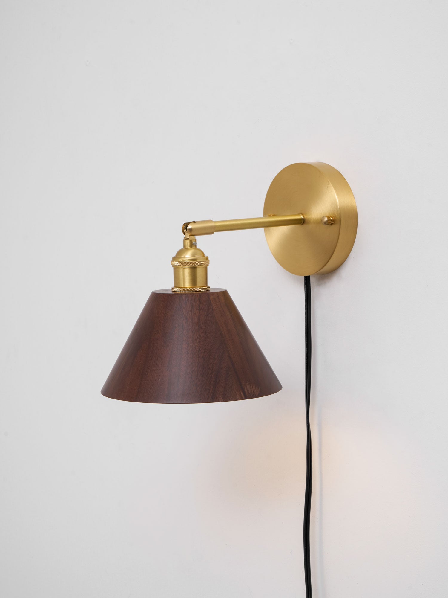 Oakmere Wood Plug In Indoor Wall Light