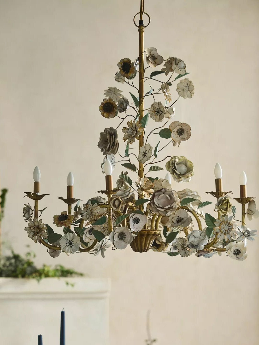 Vintage Floral Chandelier