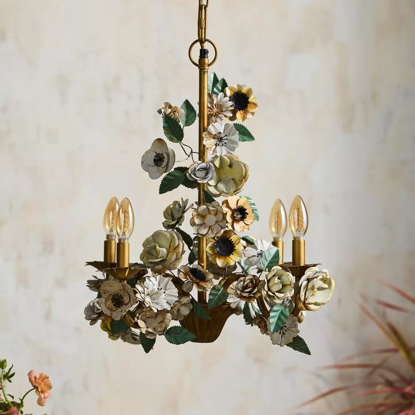 Vintage Floral Chandelier