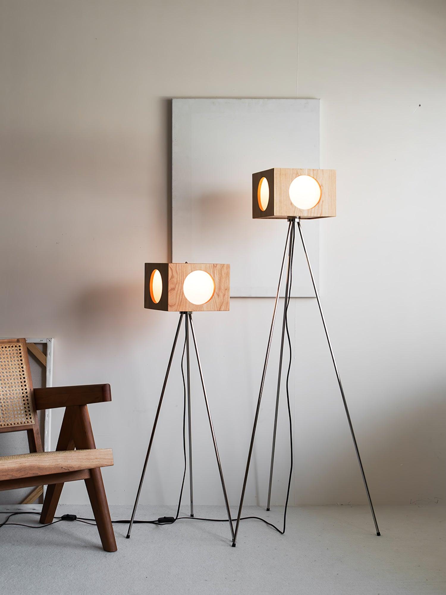 OrbitBox Vintage Camera Floor Lamp