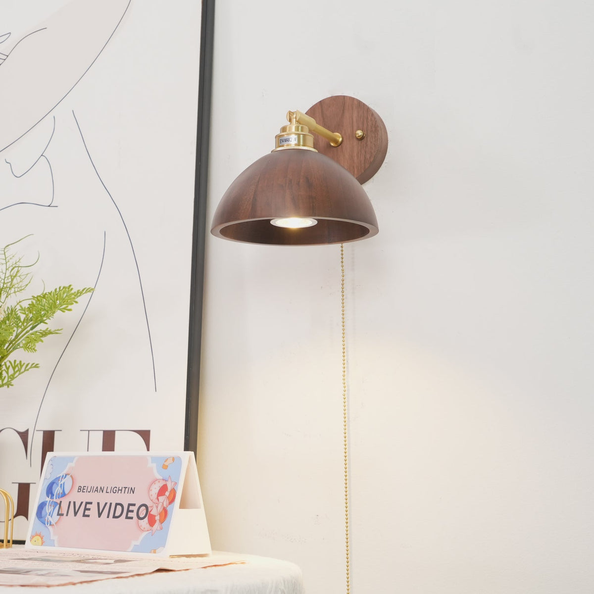 Arsole Traditional Elegance Pull Brass Wall Lamp