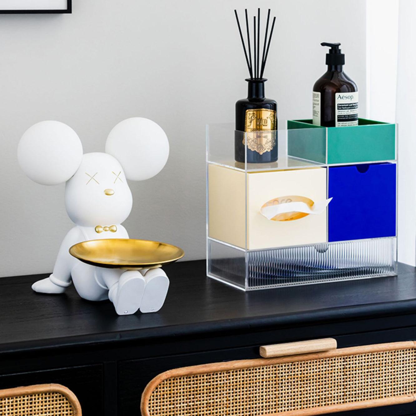 Kubo Resin Artistic Desk Lamp - Neutral Decor