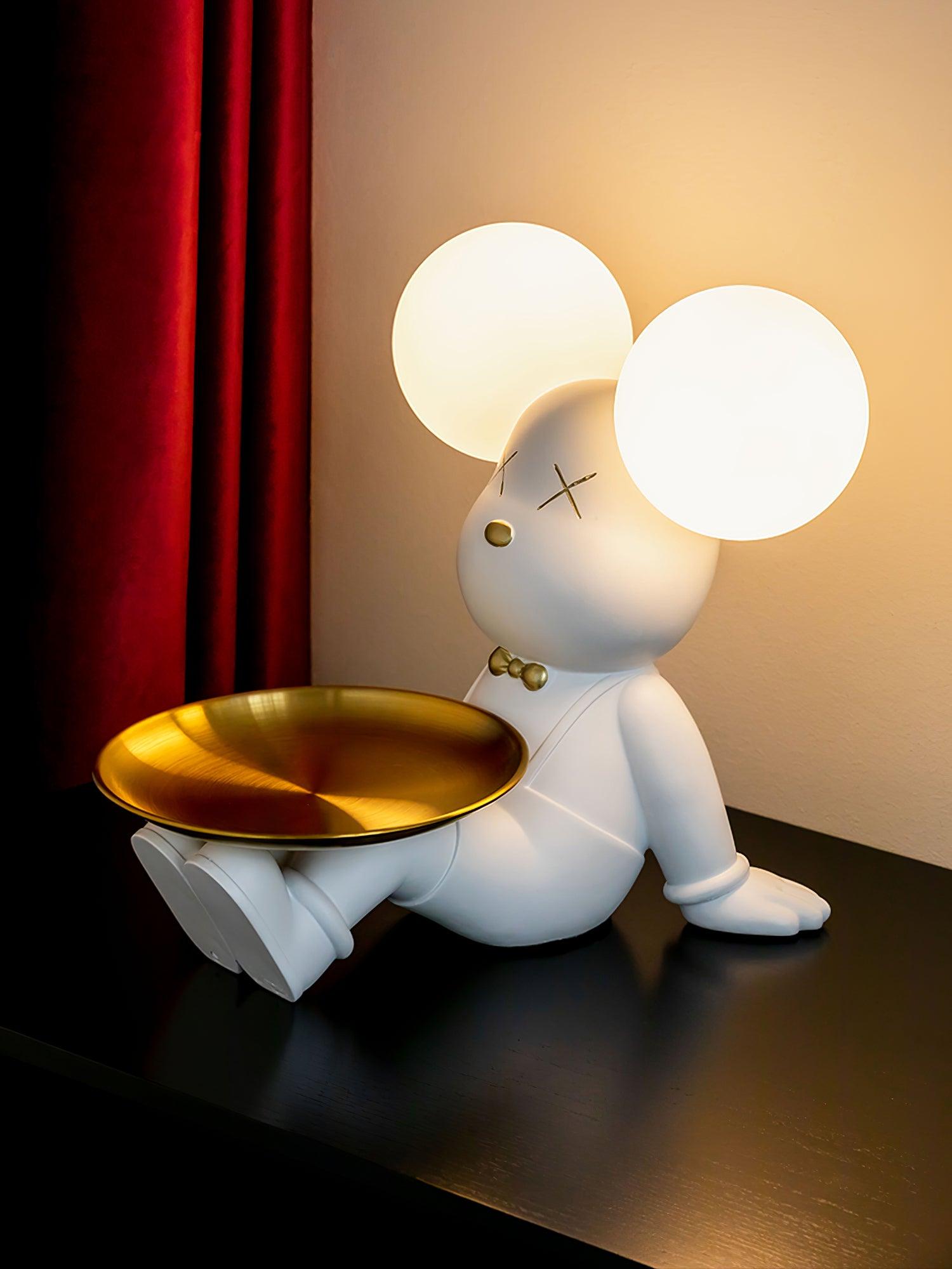 Kubo Resin Artistic Desk Lamp - Neutral Decor