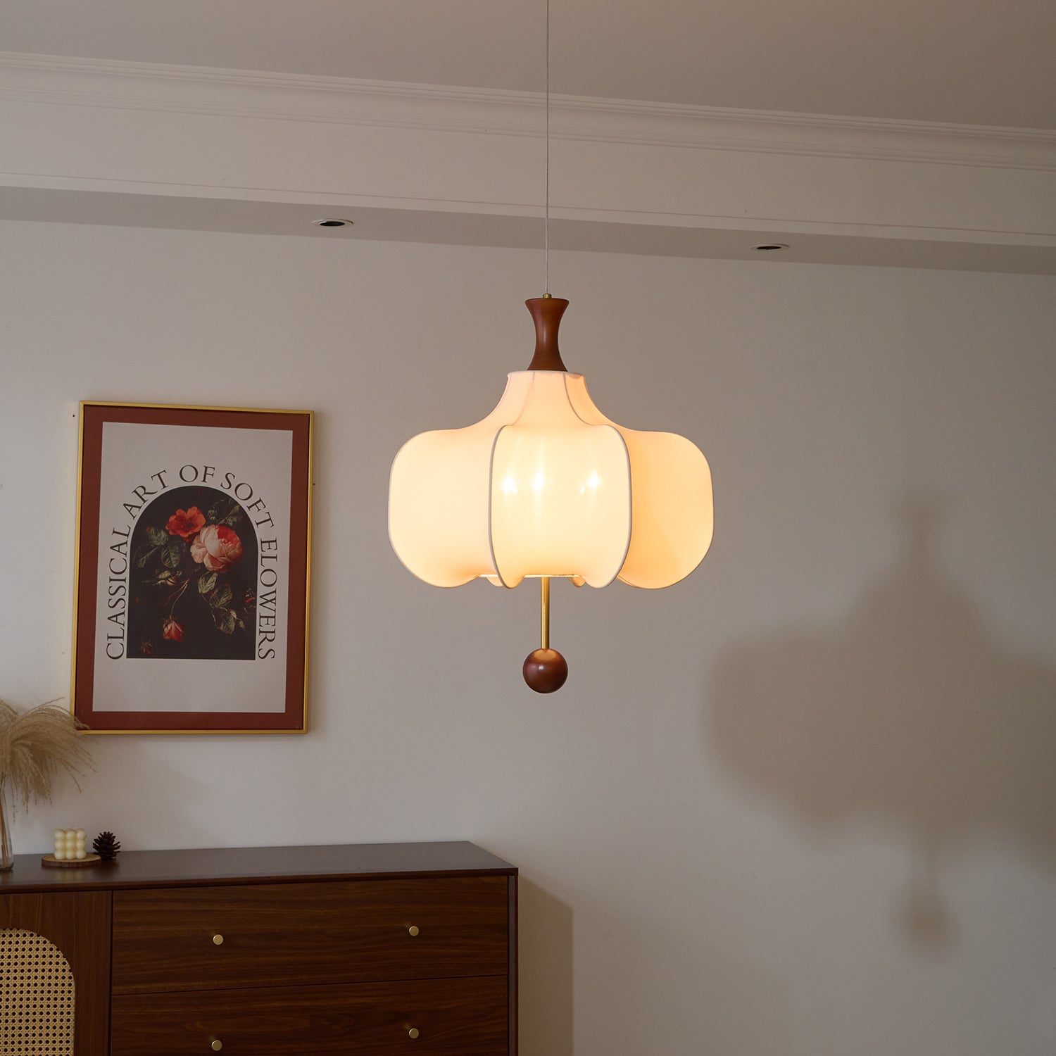 Venoryra Premium Elegance Cloud Wood Pendant Lamp