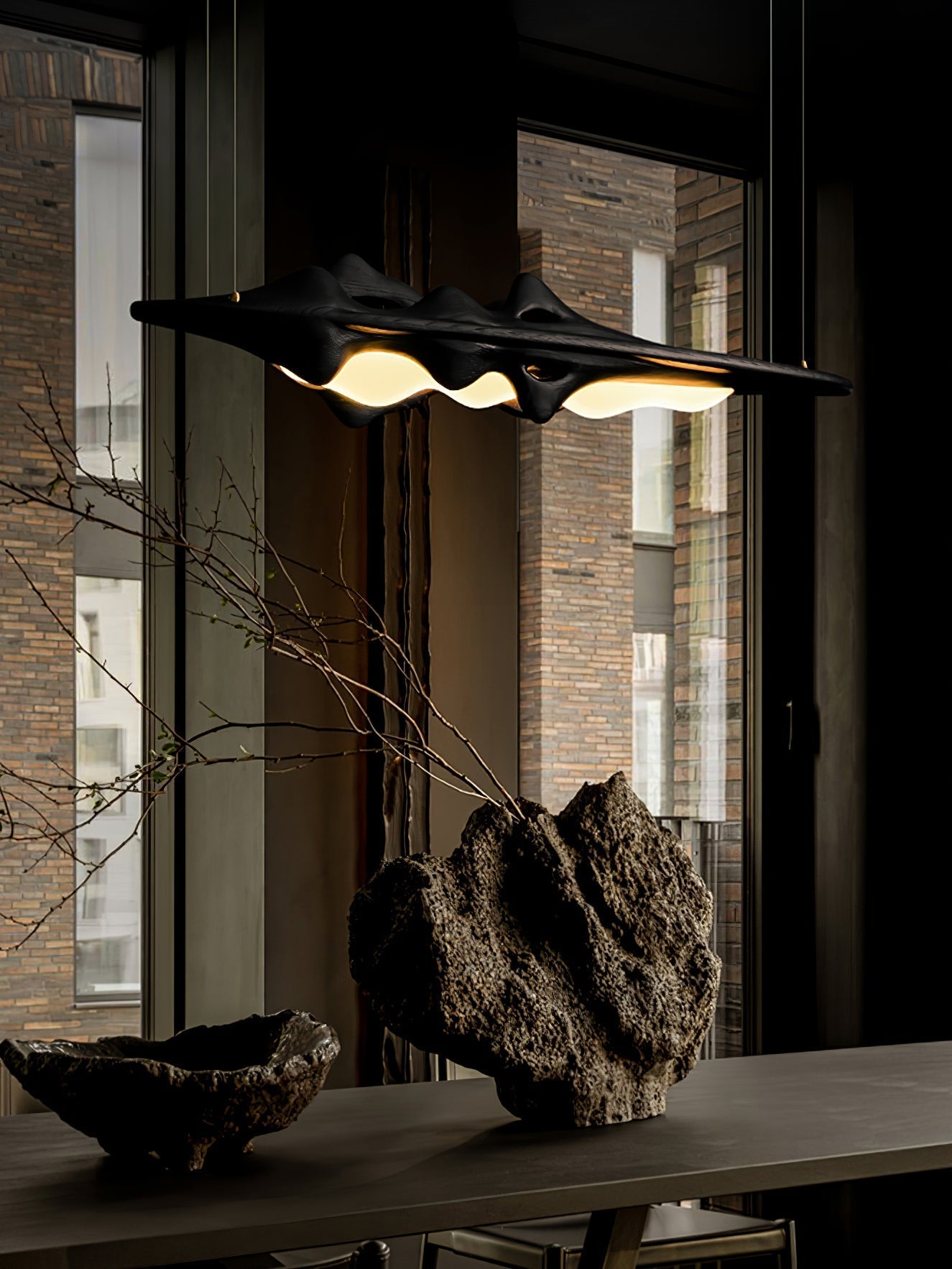 Ulsorira Topographic Wood Pendant Light
