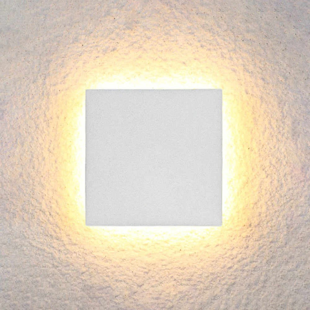 Ray Minimalist Round Square Outdoor Wall Lamp LED