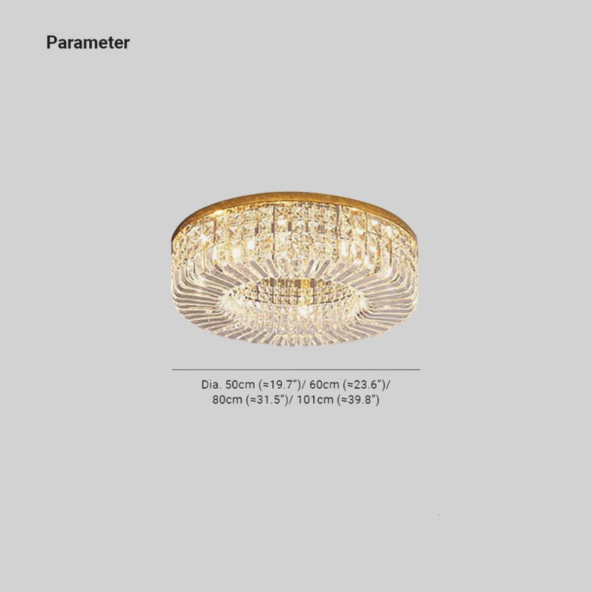 Kristy Luxury Flush Mount /Crystal Ceiling Light