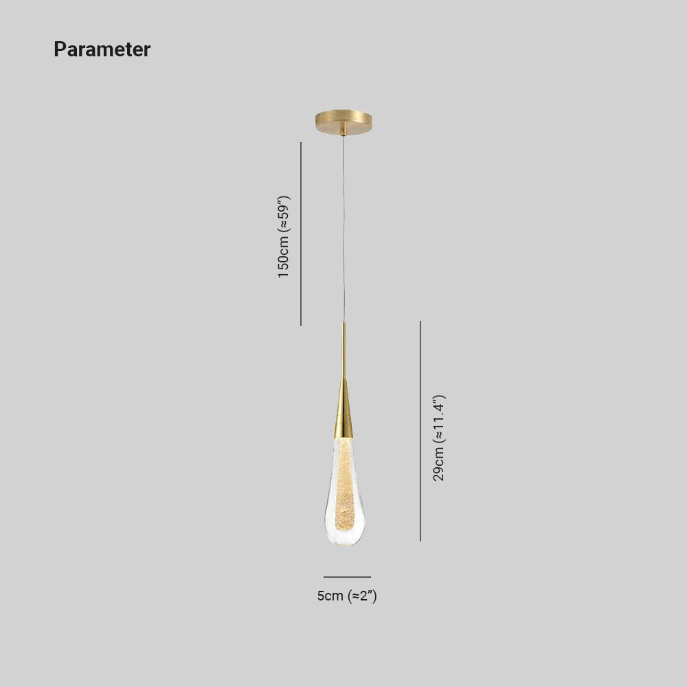 Kristy Pendant Light Crystal & Glass Droplet