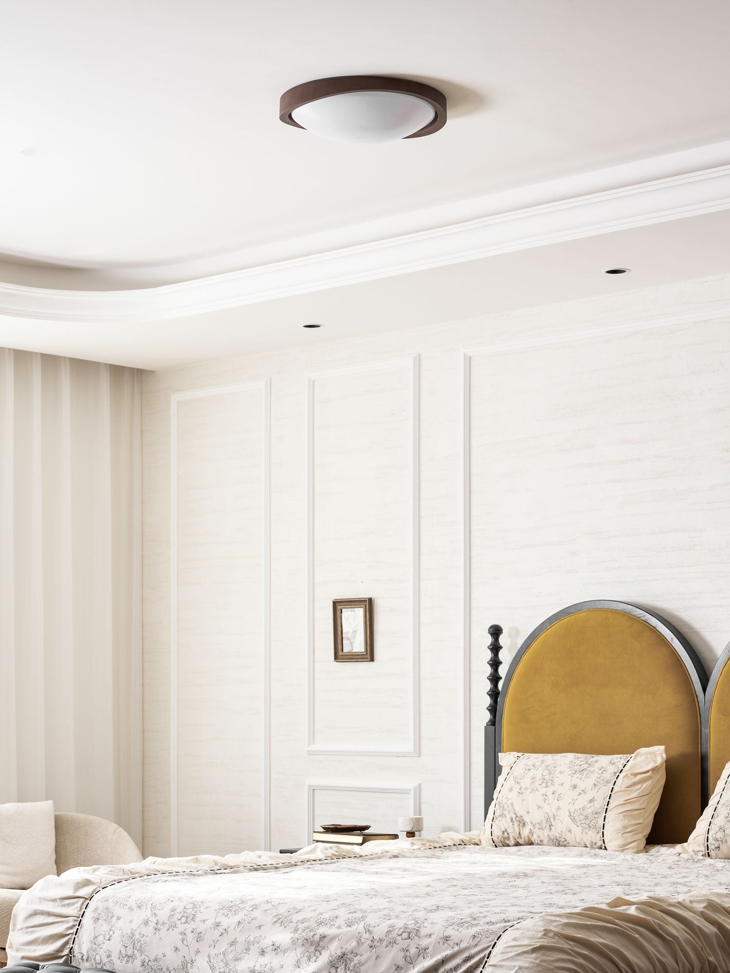 Fairborne Curved Edge Flush Mount Ceiling Light