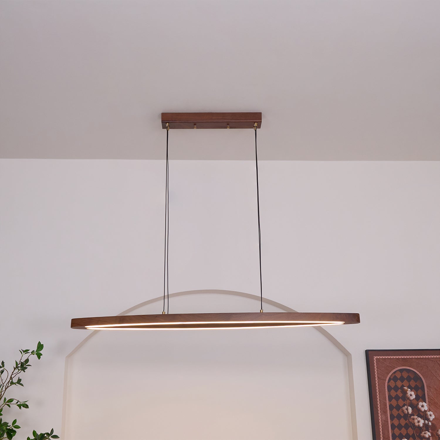 Hylan Wood Minimalist Pendant Lamp