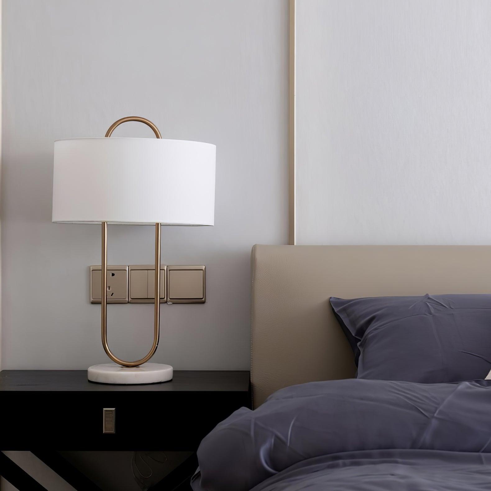 Ripj Marble Fabric Table Lamp