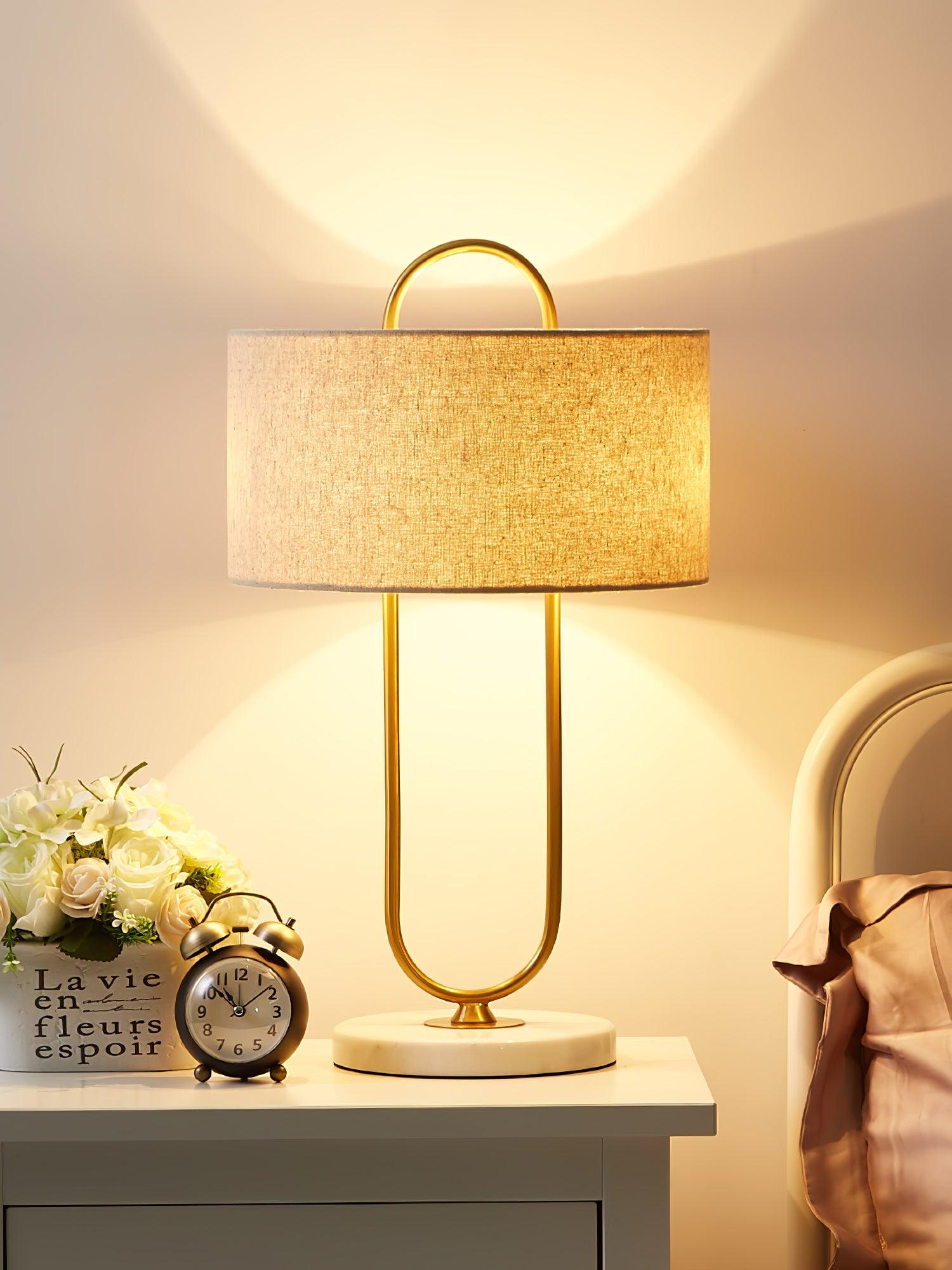 Ripj Marble Fabric Table Lamp