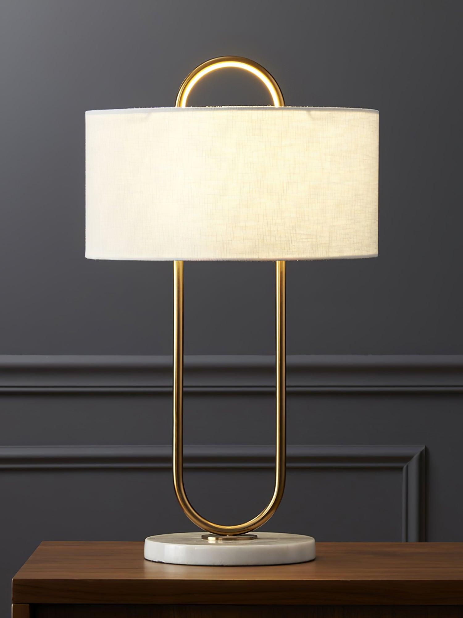 Ripj Marble Fabric Table Lamp