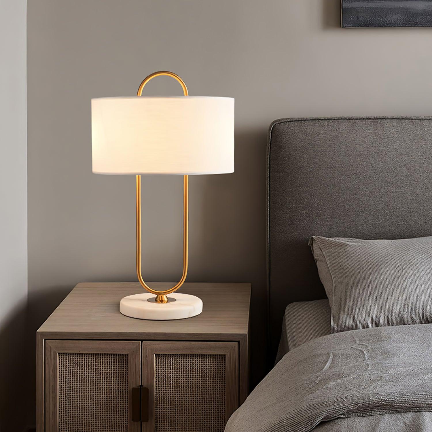 Ripj Marble Fabric Table Lamp