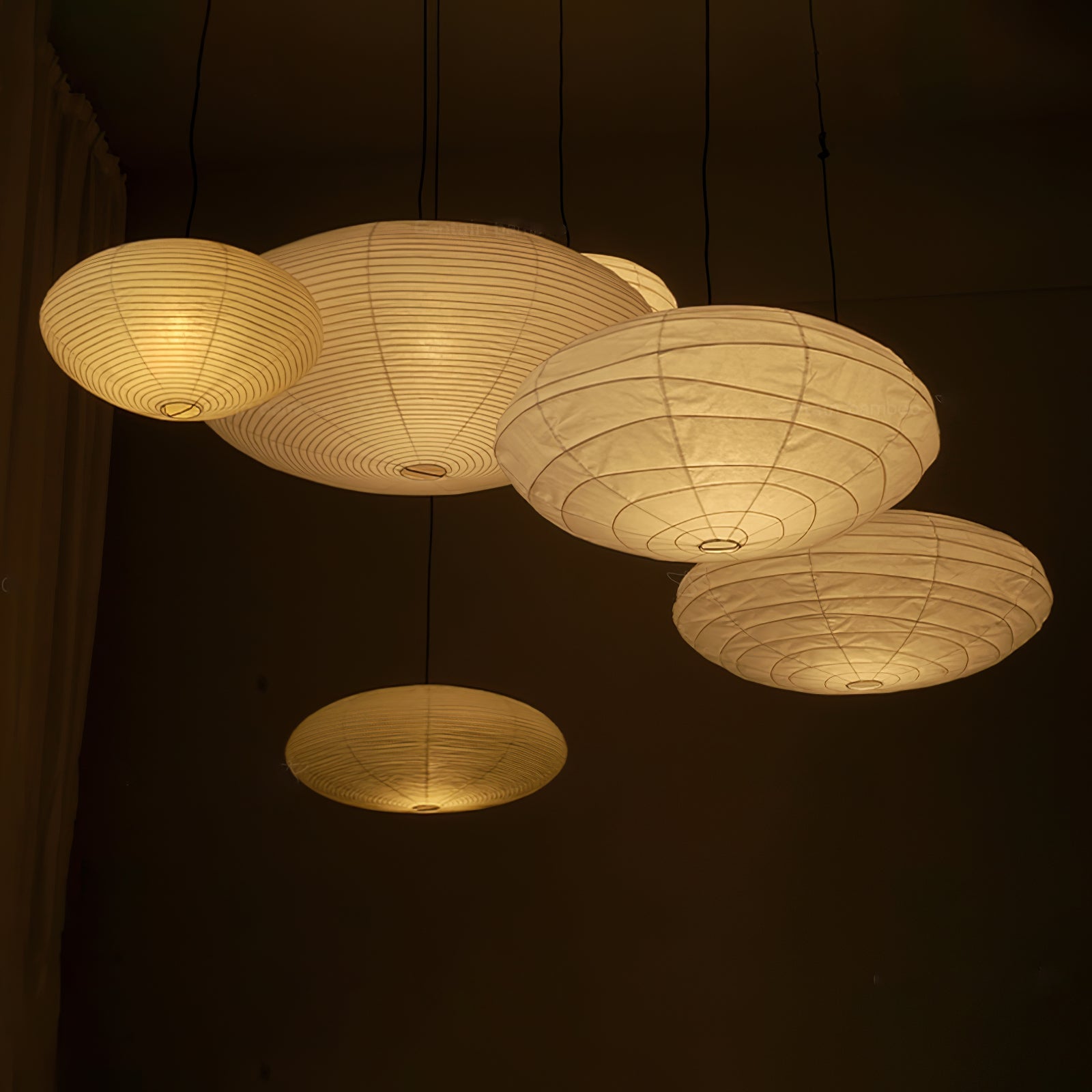 Nerastead Washi Paper 15A 21A 26A Pendant Light