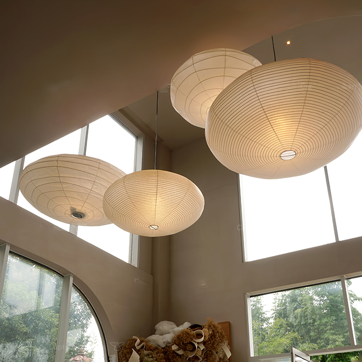 Hawcourt Washi Paper 15A Pendant Light