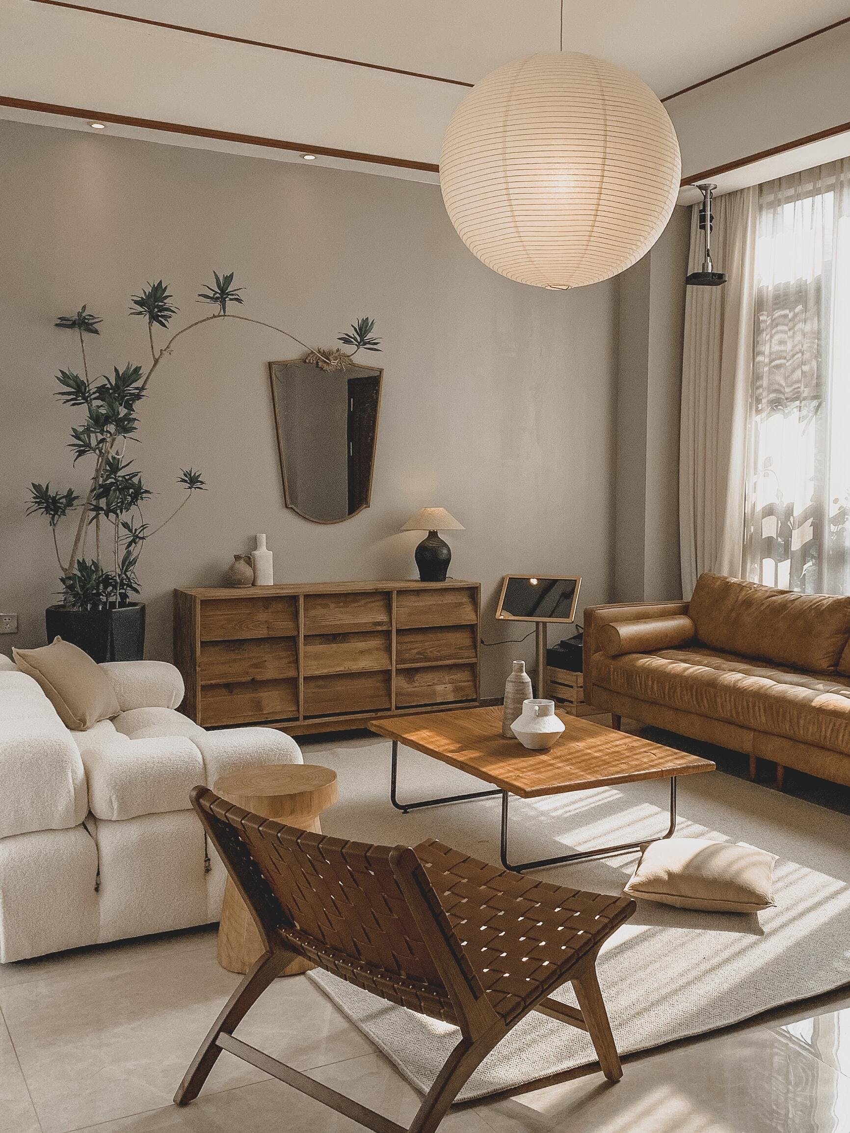 Lunerelle Pendant Lamp Paper for Living Room