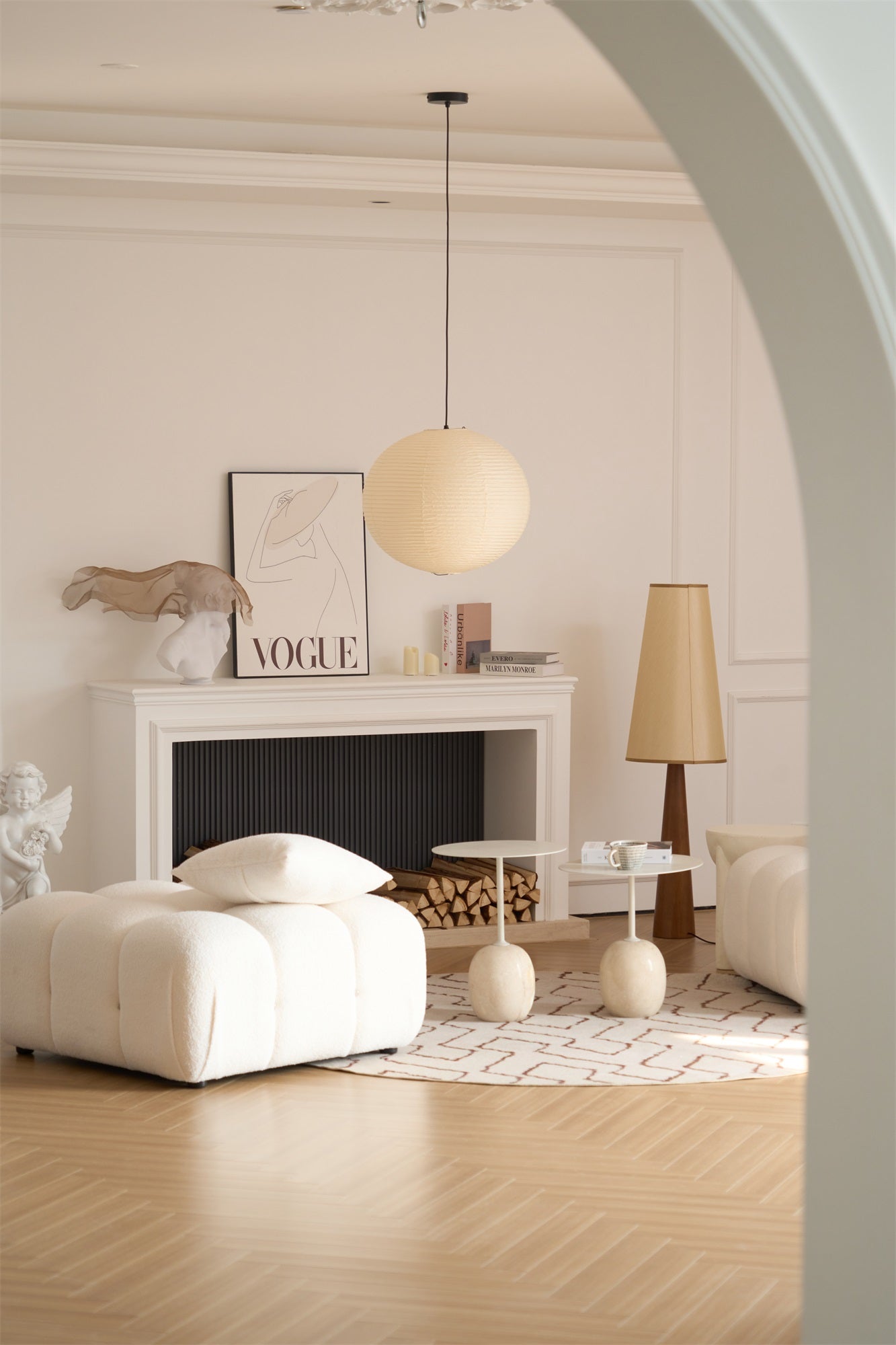 Lunerelle Pendant Lamp Paper for Living Room