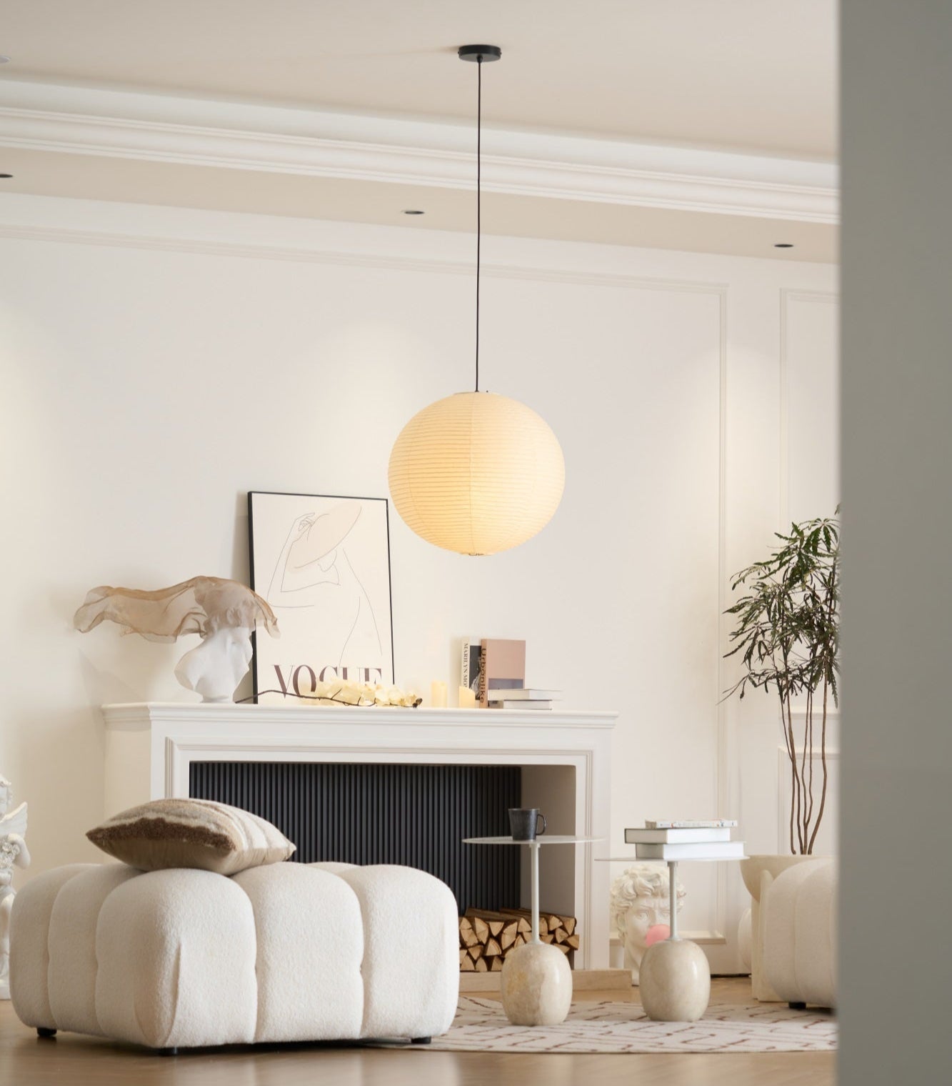 Lunerelle Pendant Lamp Paper for Living Room