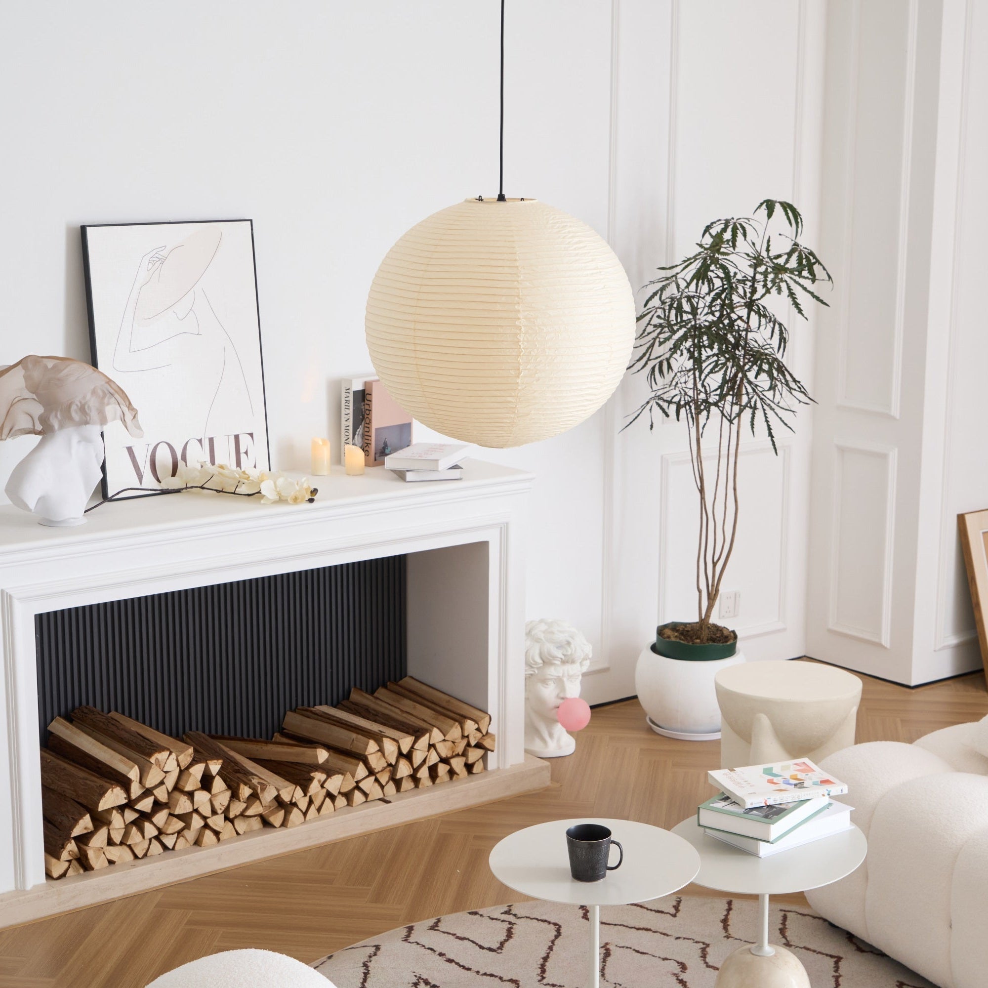 Lunerelle Pendant Lamp Paper for Living Room