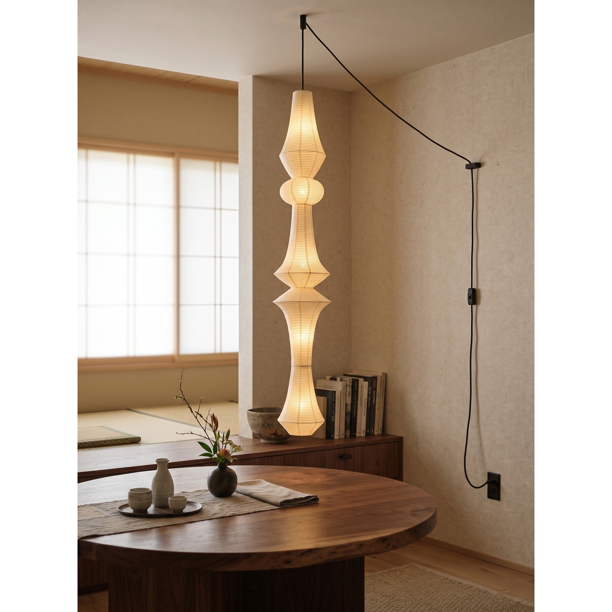 Soreneria Paper E Pendant Swag Lights