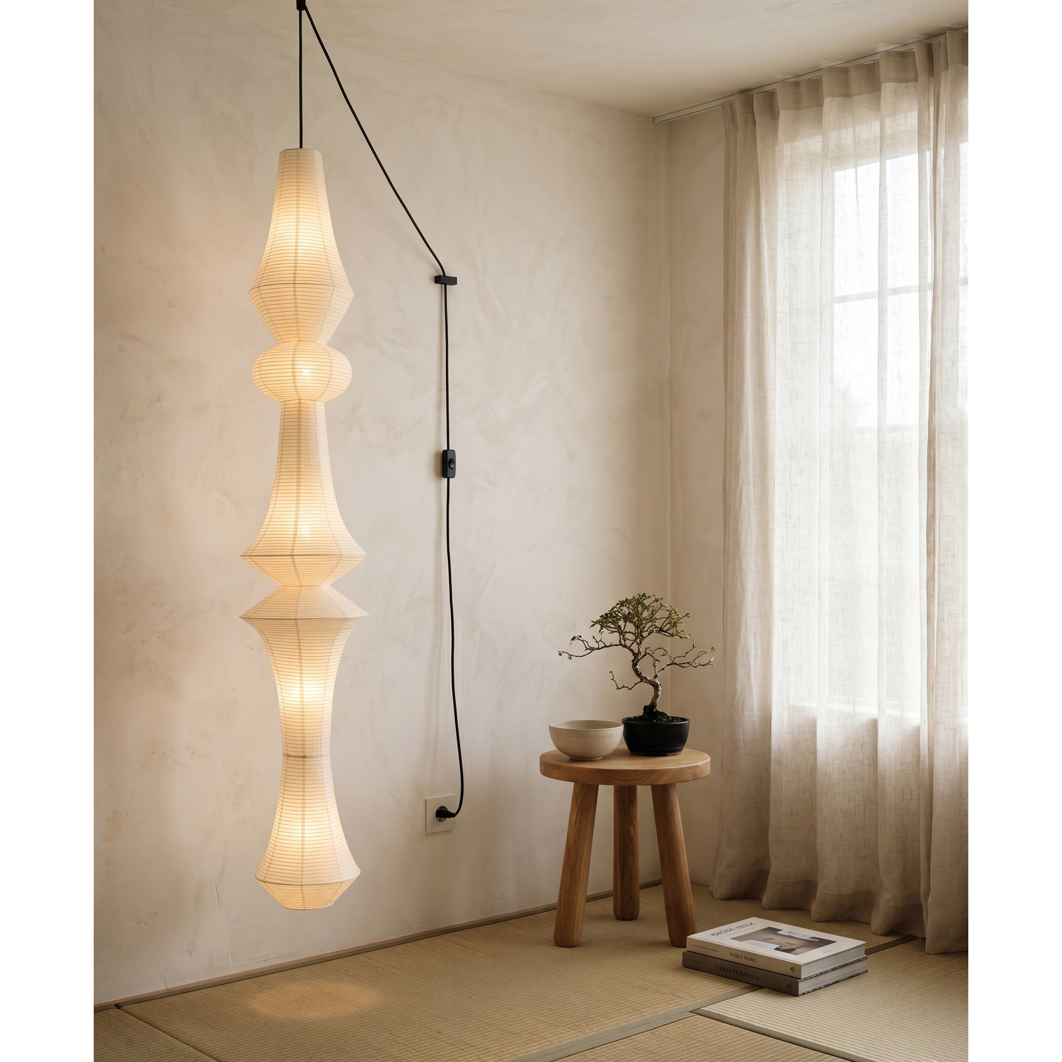 Soreneria Paper E Pendant Swag Lights