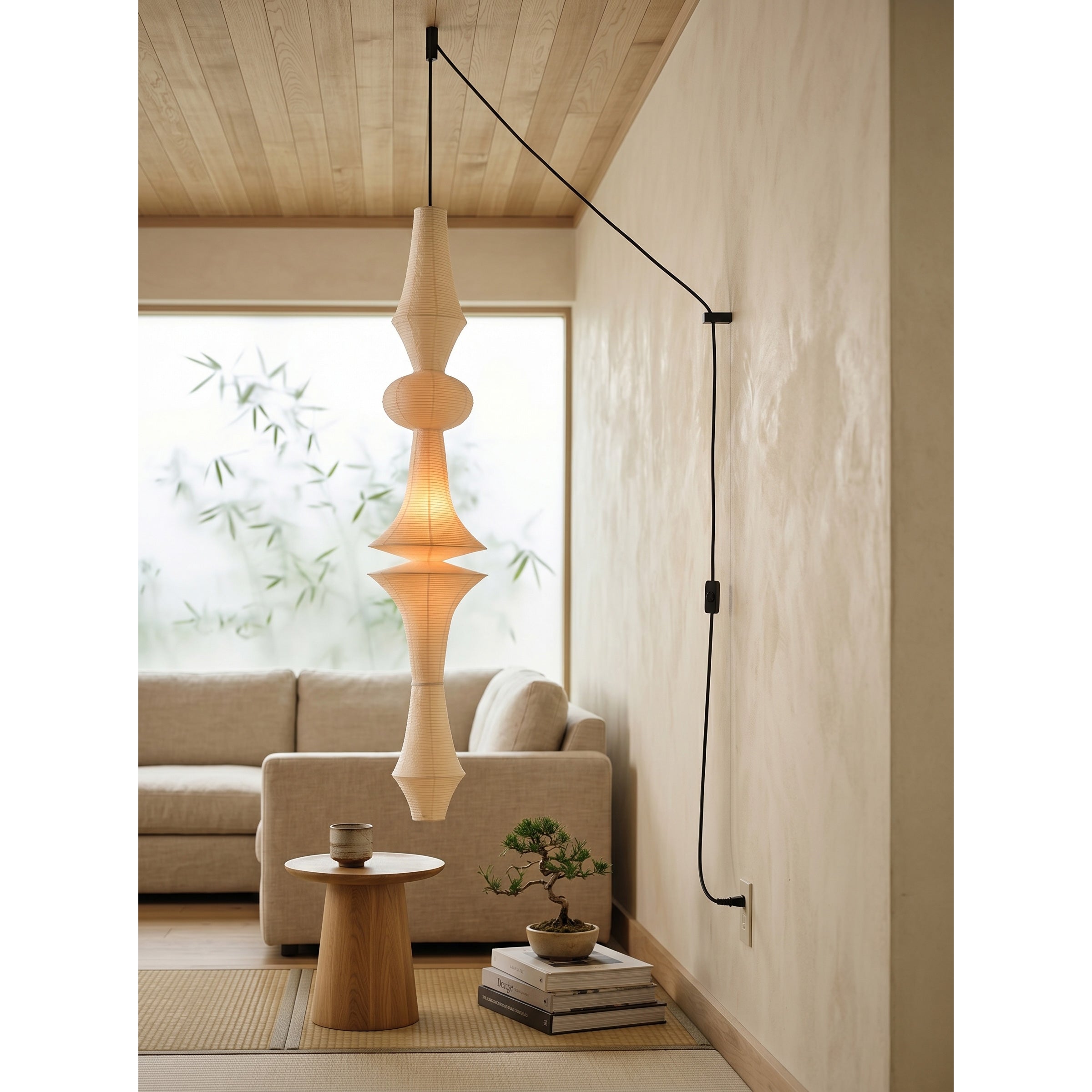Soreneria Paper E Pendant Swag Lights