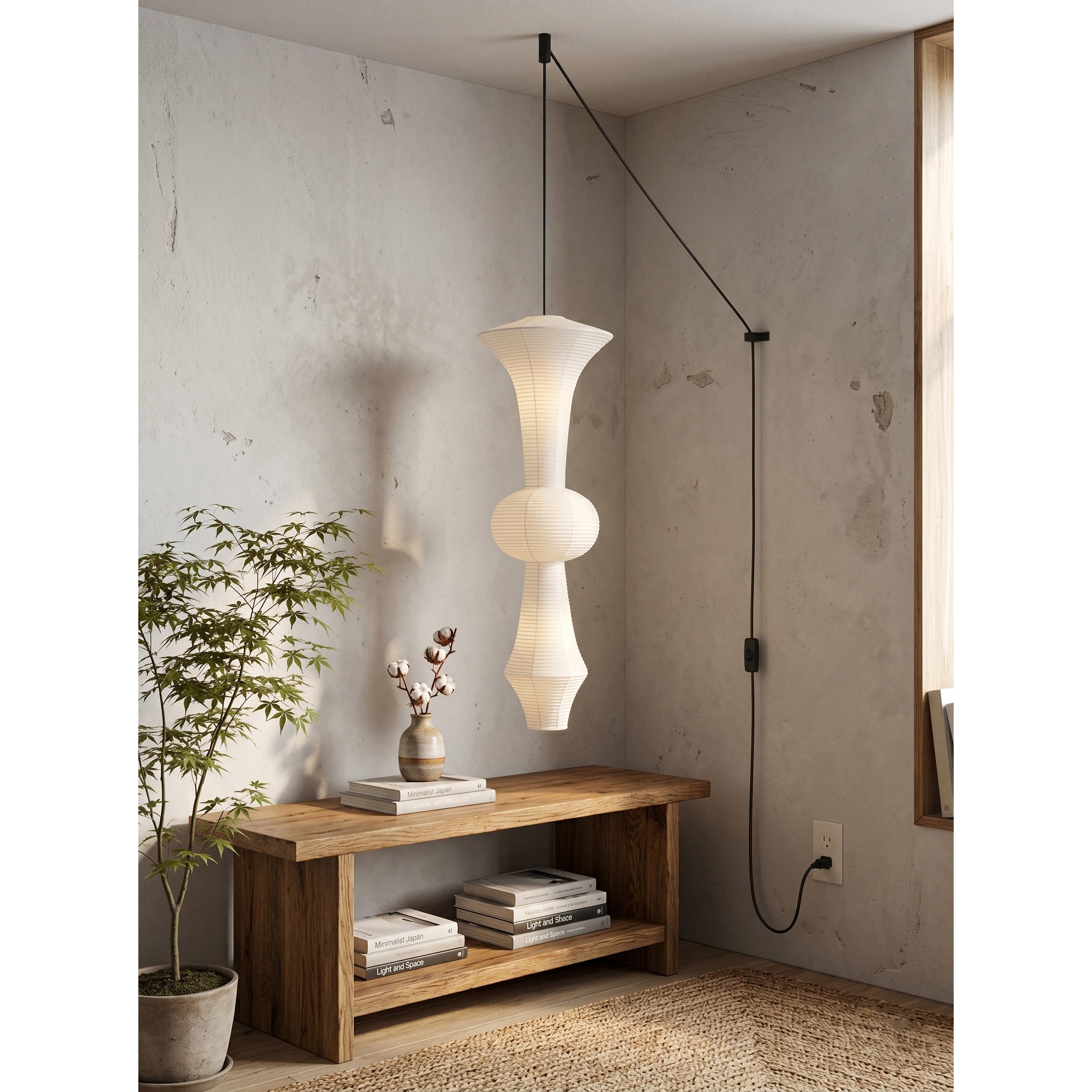 Soreneria Paper E Pendant Swag Lights