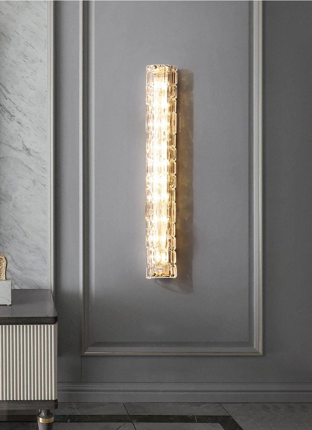 Bexley Brass Glass Glam Wall Lamp