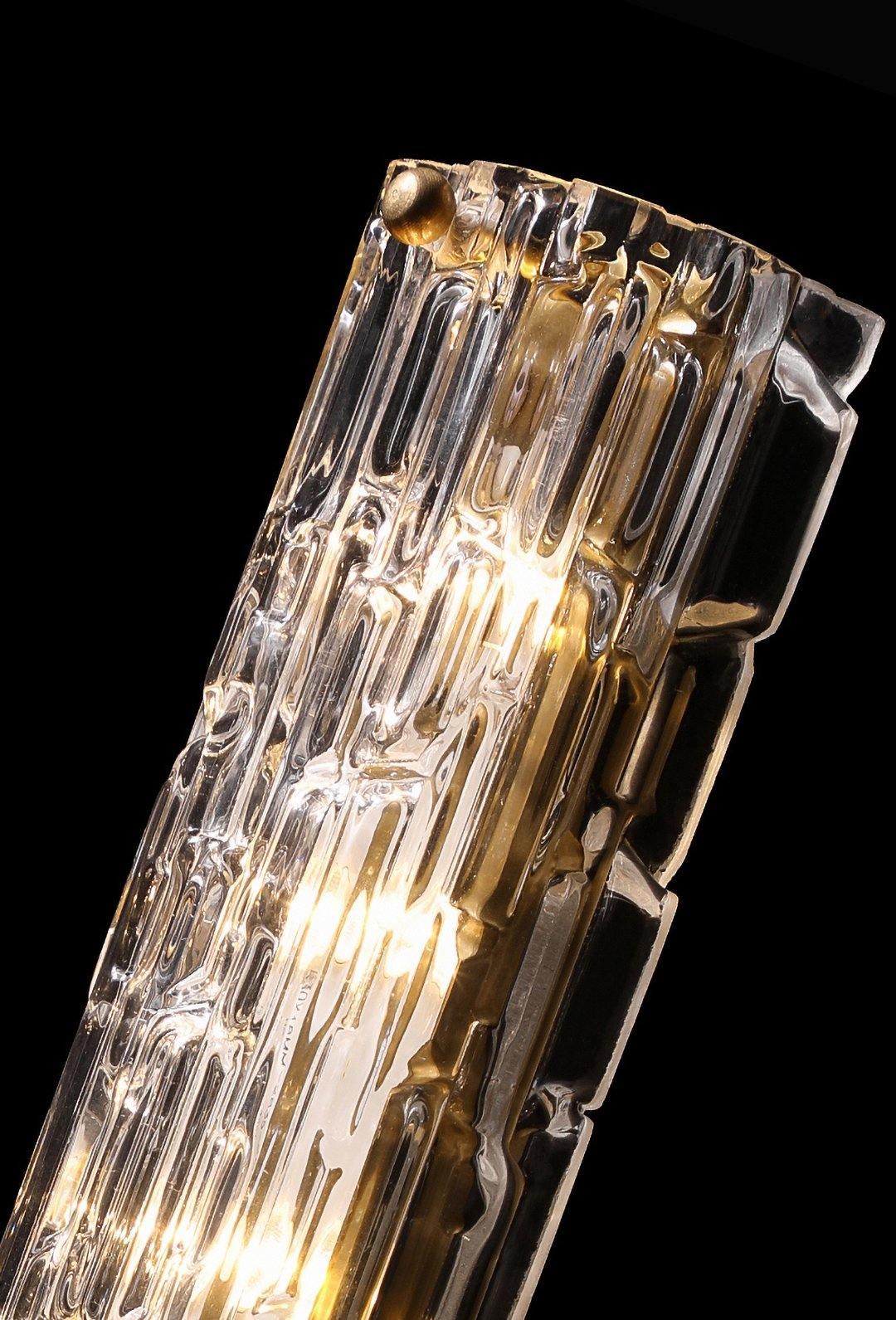 Bexley Brass Glass Glam Wall Lamp