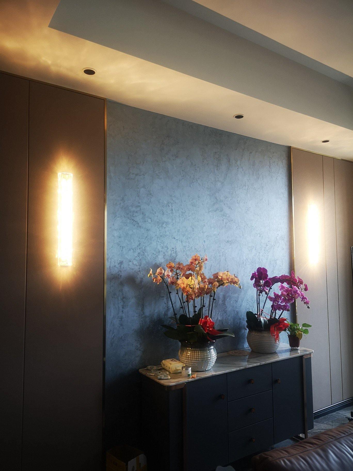 Bexley Brass Glass Glam Wall Lamp