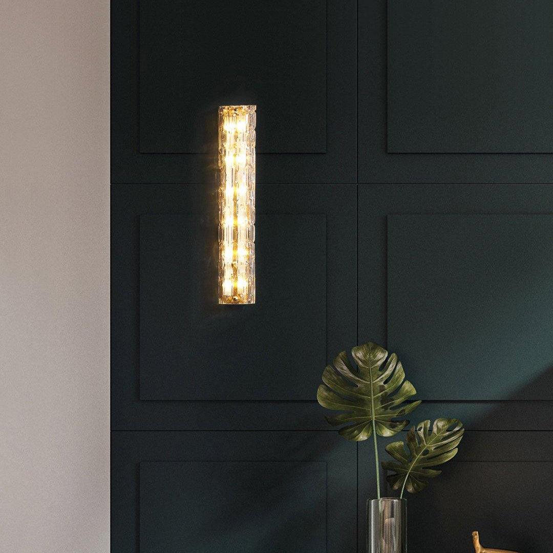 Bexley Brass Glass Glam Wall Lamp