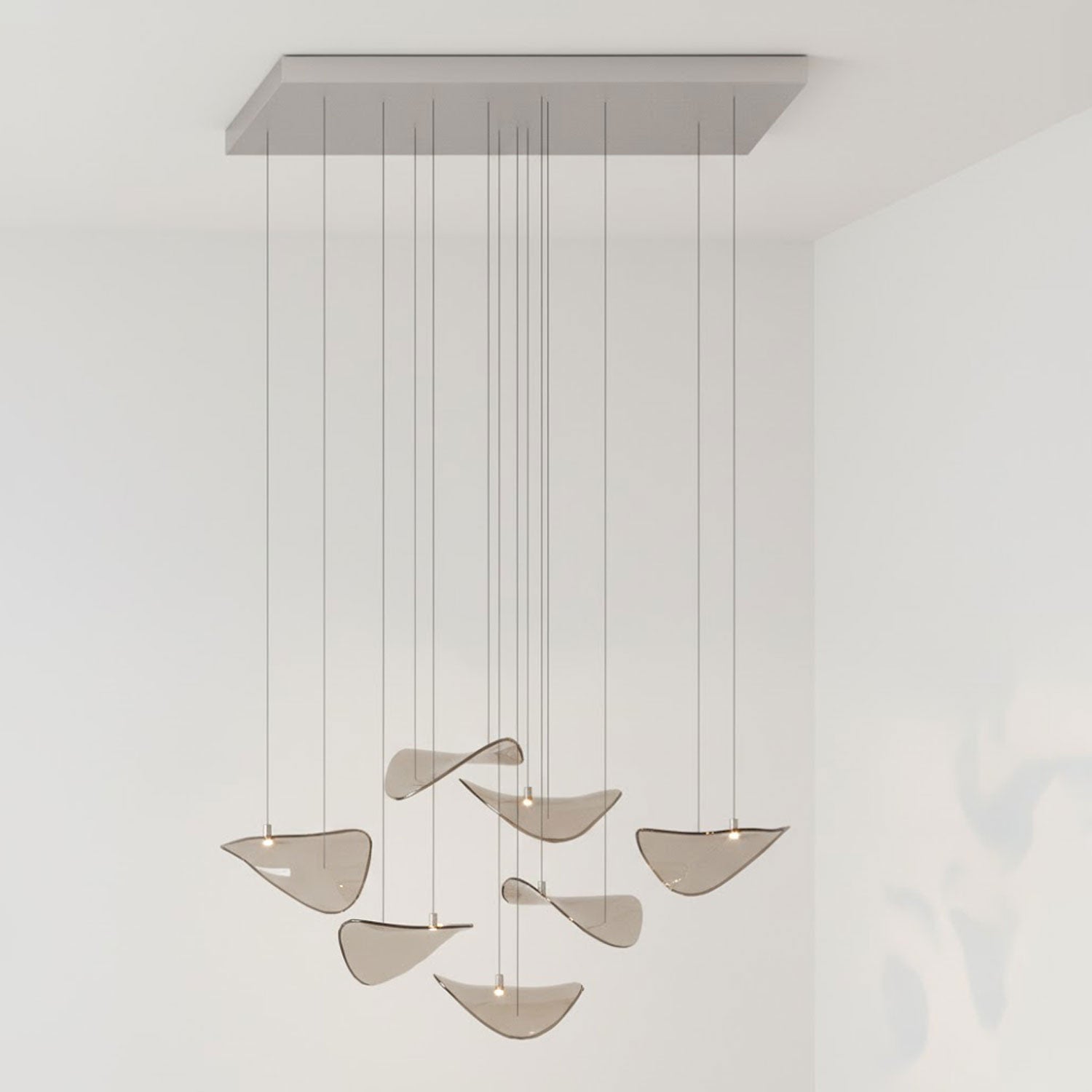 Orinthal Wave Floating Leaf Chandelier