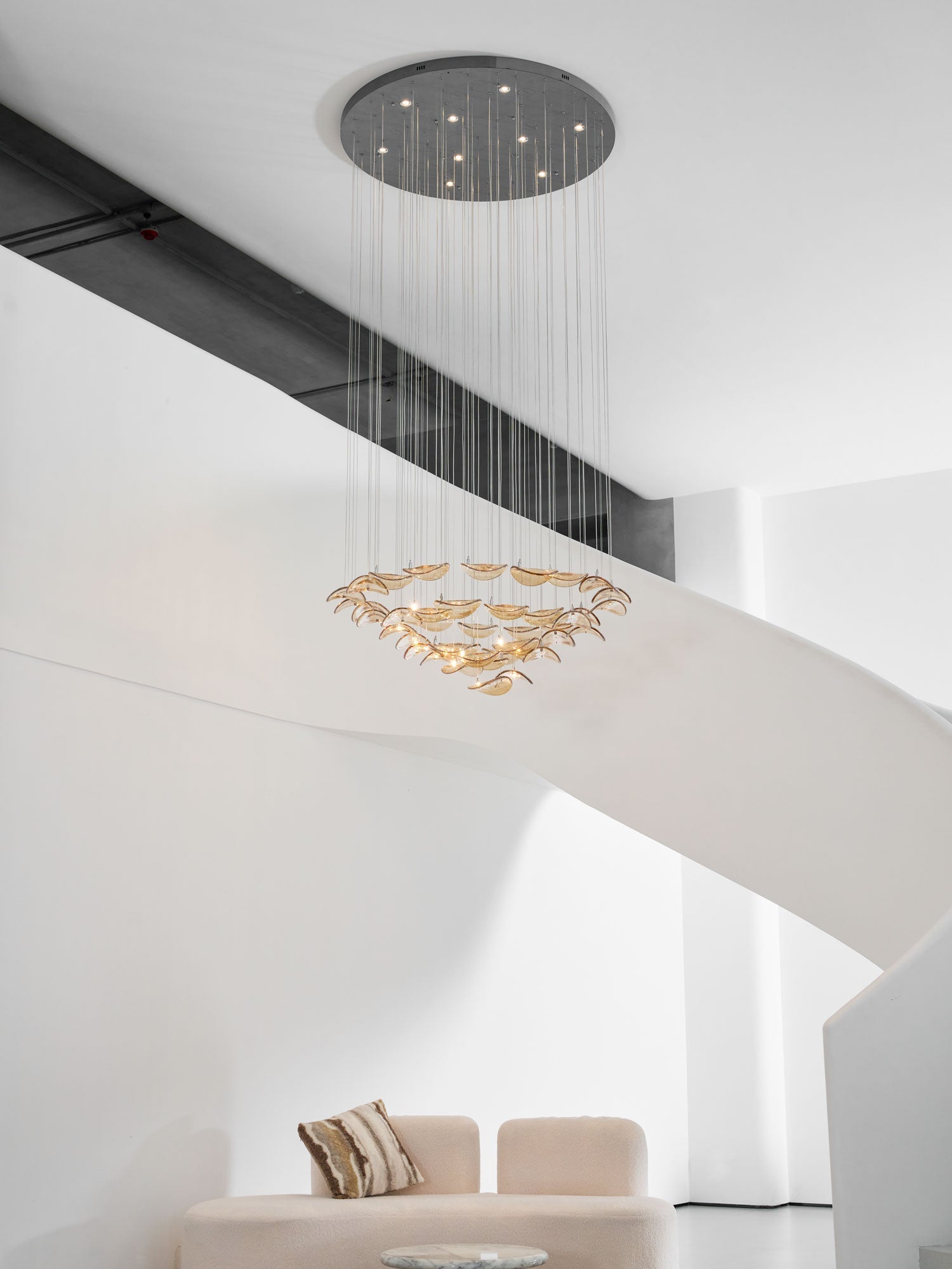 Orinthal Wave Floating Leaf Chandelier