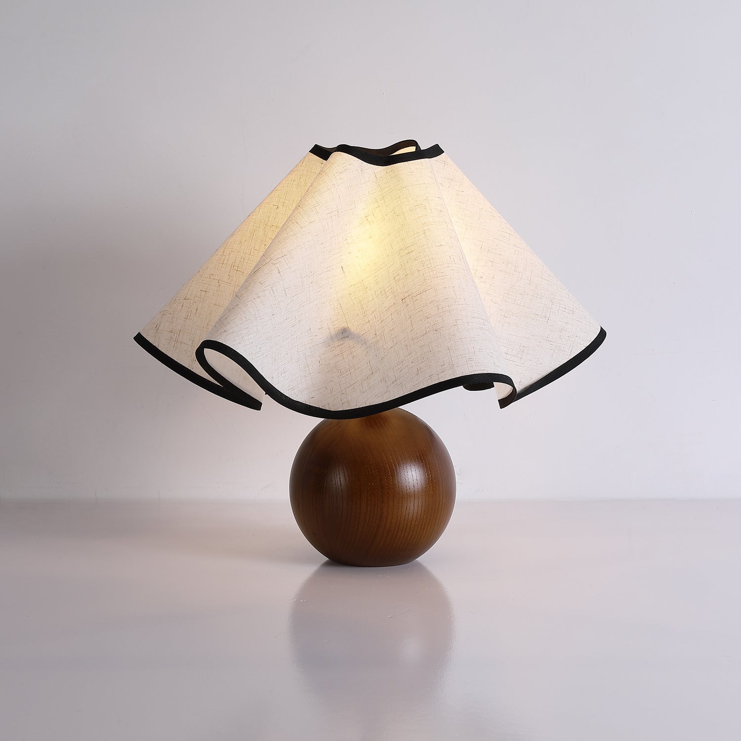 Kalion Wood Fabric Table Lamp