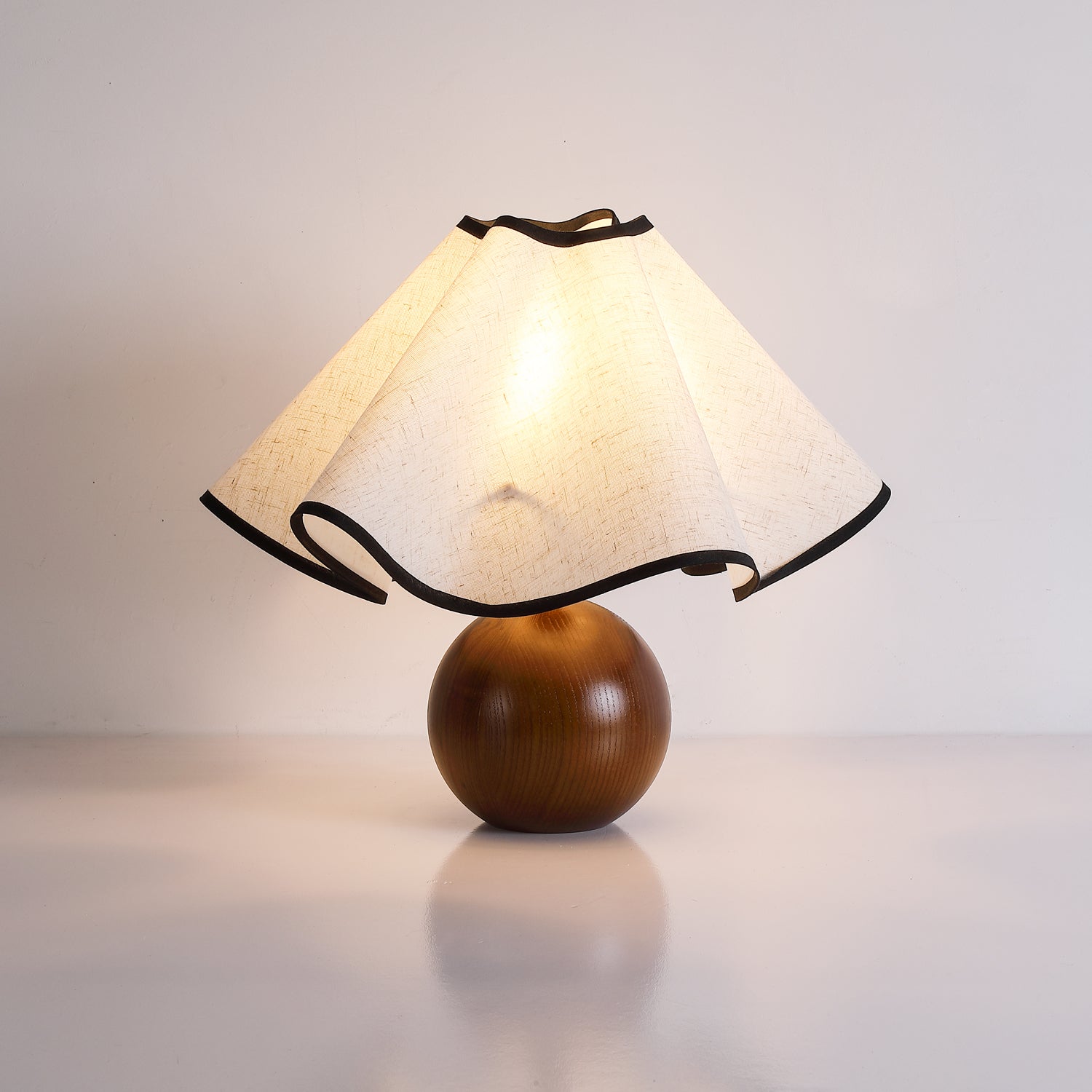 Kalion Wood Fabric Table Lamp