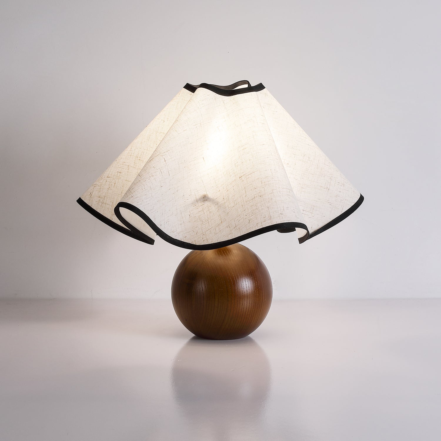 Kalion Wood Fabric Table Lamp
