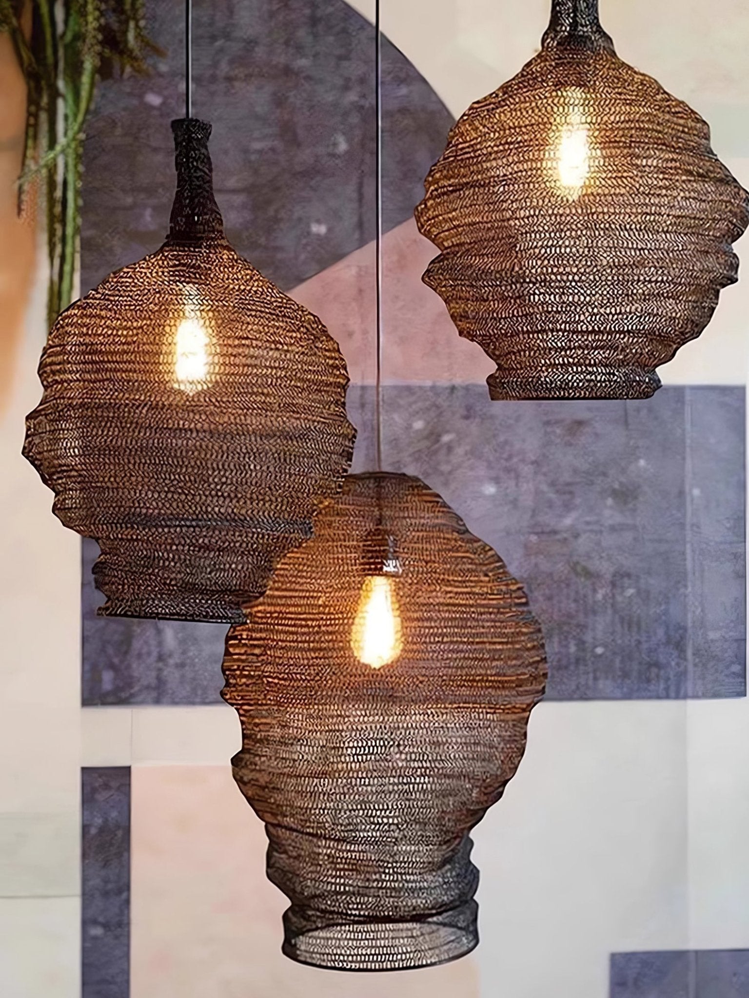 Vae Industrial Wire Pendant Lamps