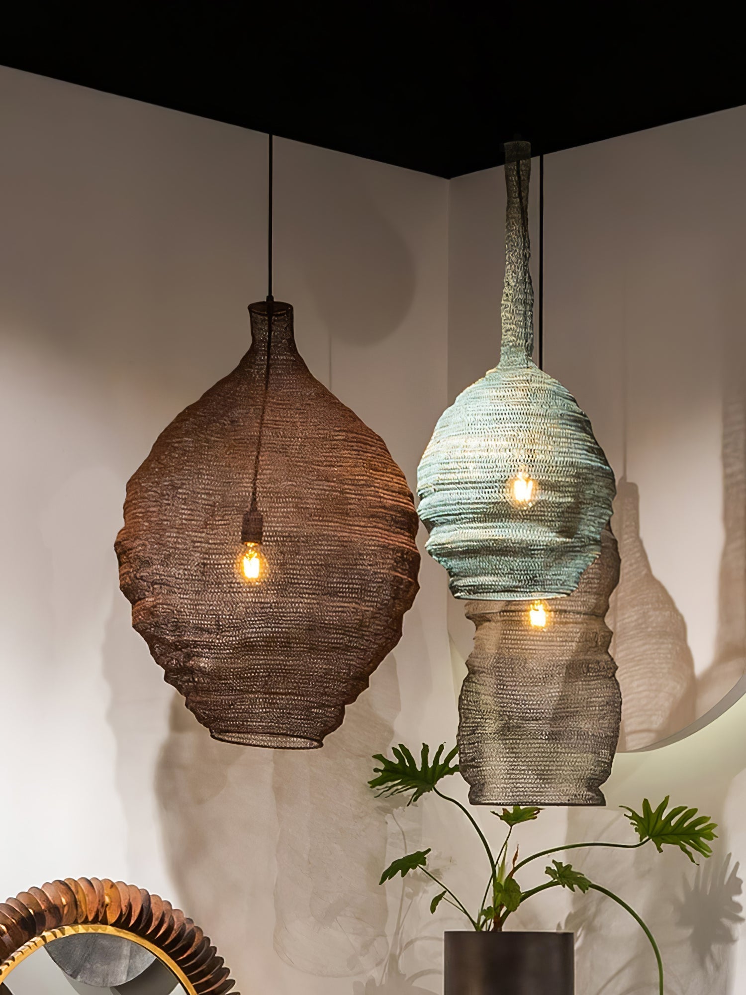 Vae Industrial Wire Pendant Lamps