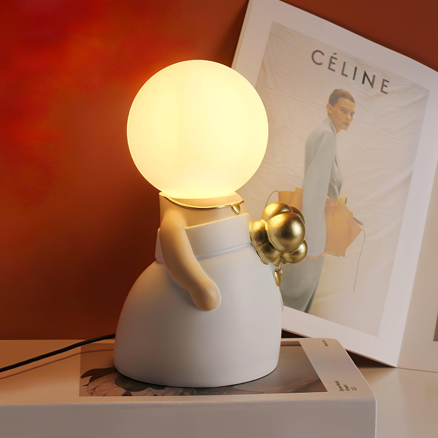 Eternal Ceramic & White Table Lamp