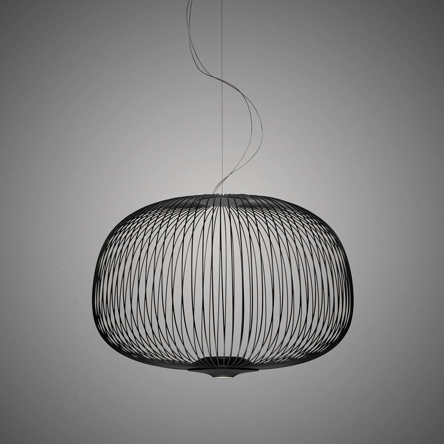 Aero Lightweight Spokes Cage Pendant Light - Neutral Decor