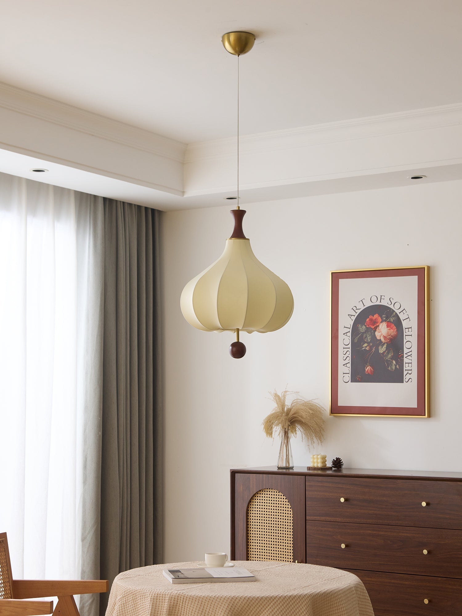 Mymira Traditional Elegance Wood Pendant Light