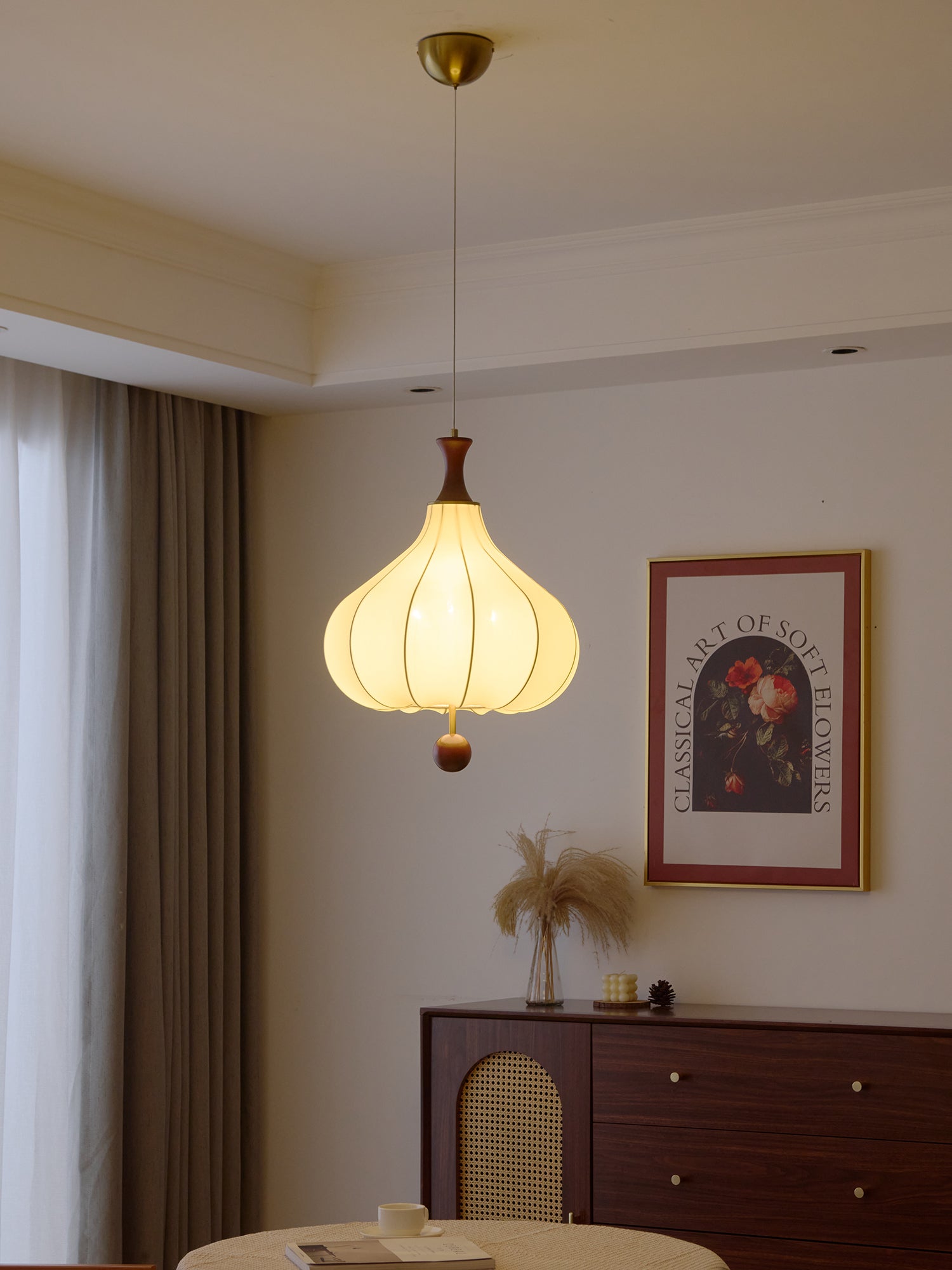 Mymira Traditional Elegance Wood Pendant Light