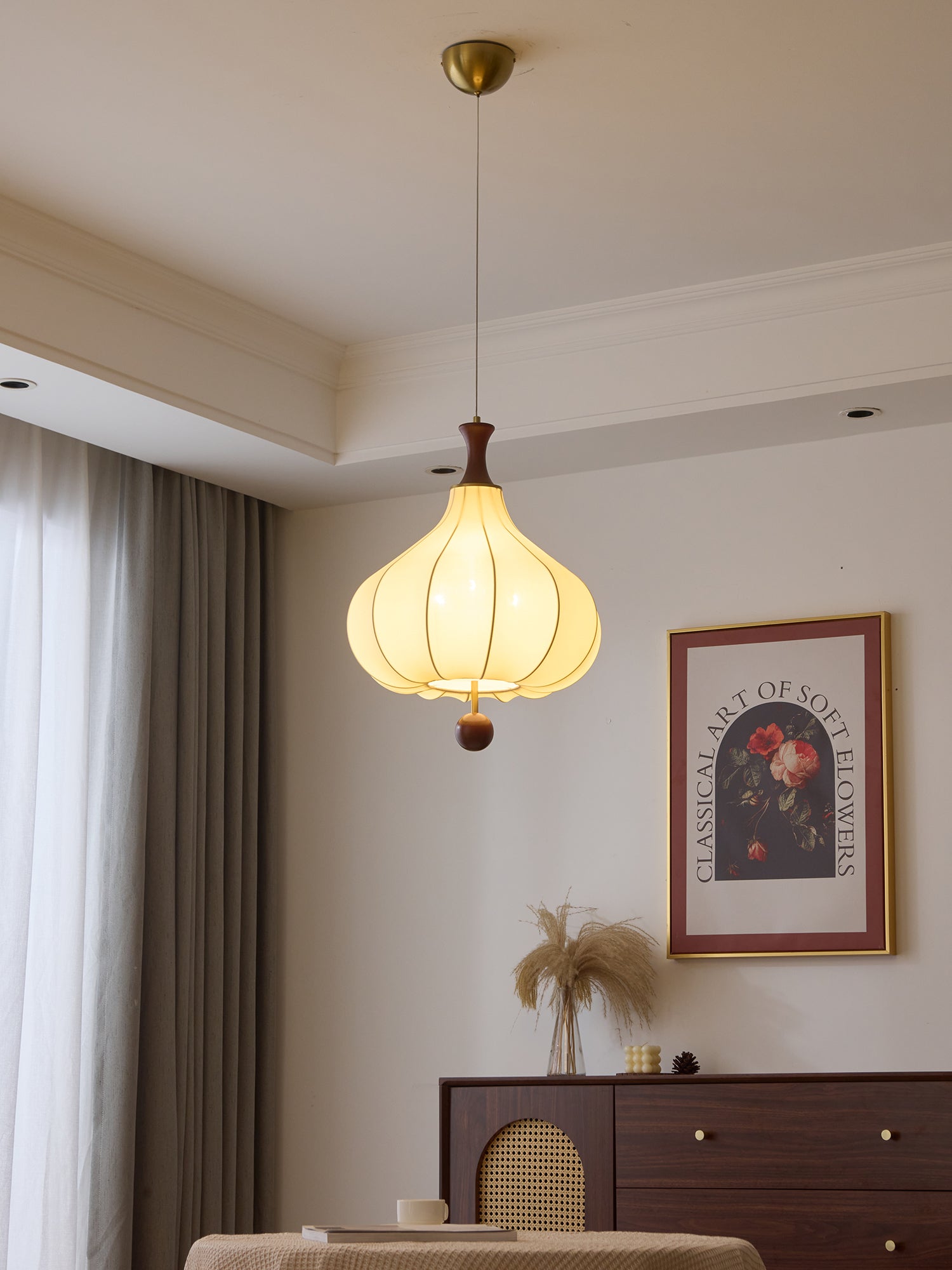 Mymira Traditional Elegance Wood Pendant Light
