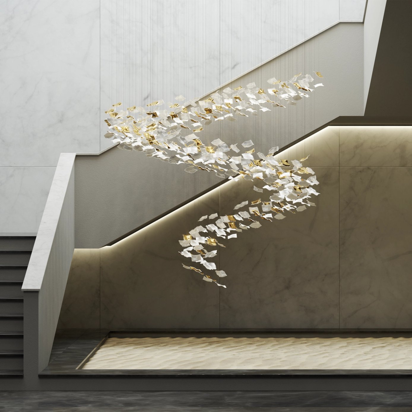 Cirivira Veil Flux Chandelier