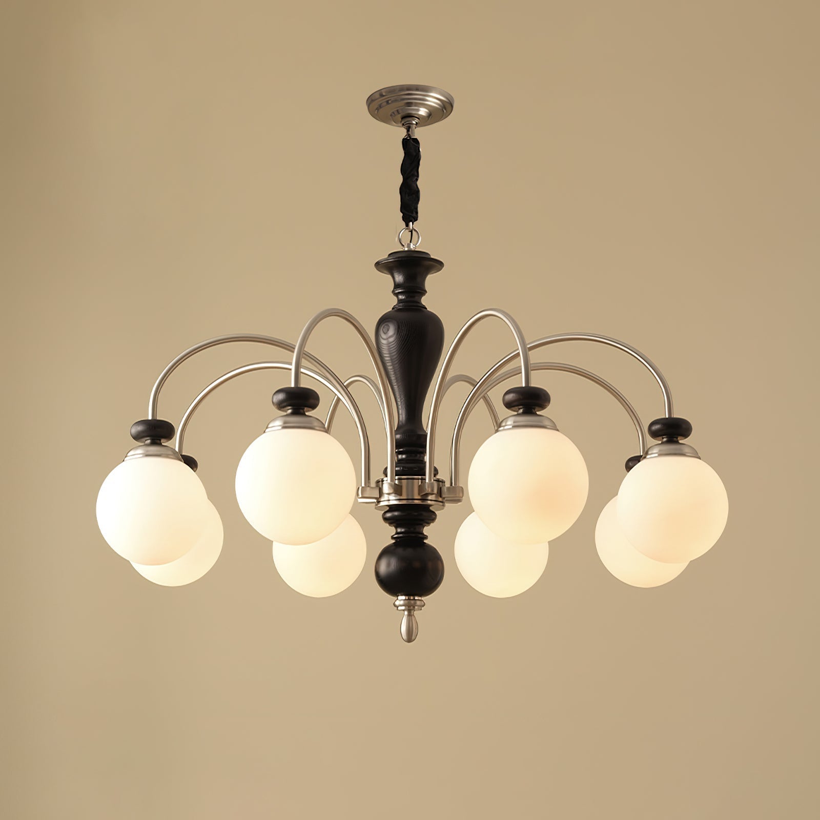 Solara Chandelier Classic Wooden Brass - Neutral Decor