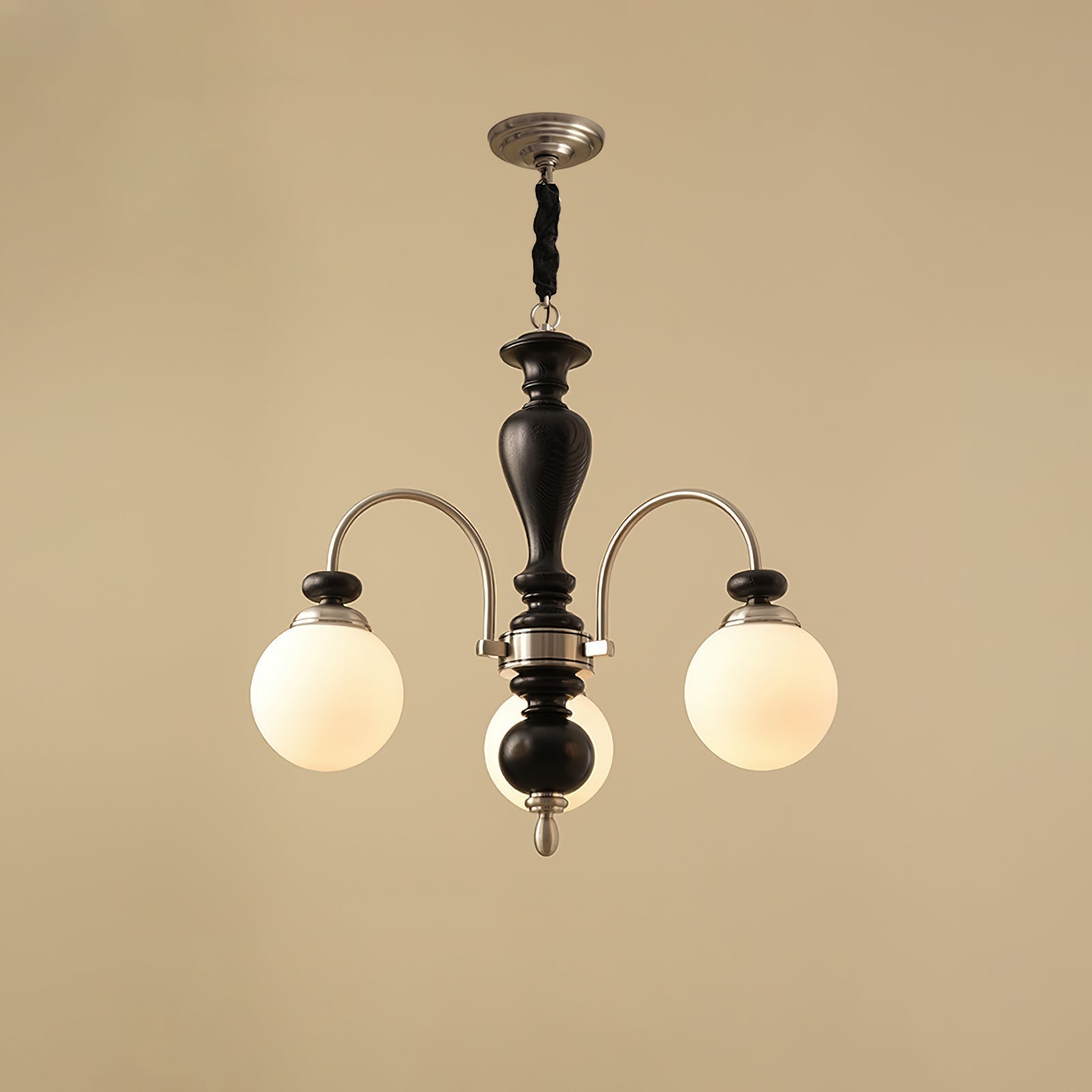 Solara Chandelier Classic Wooden Brass - Neutral Decor
