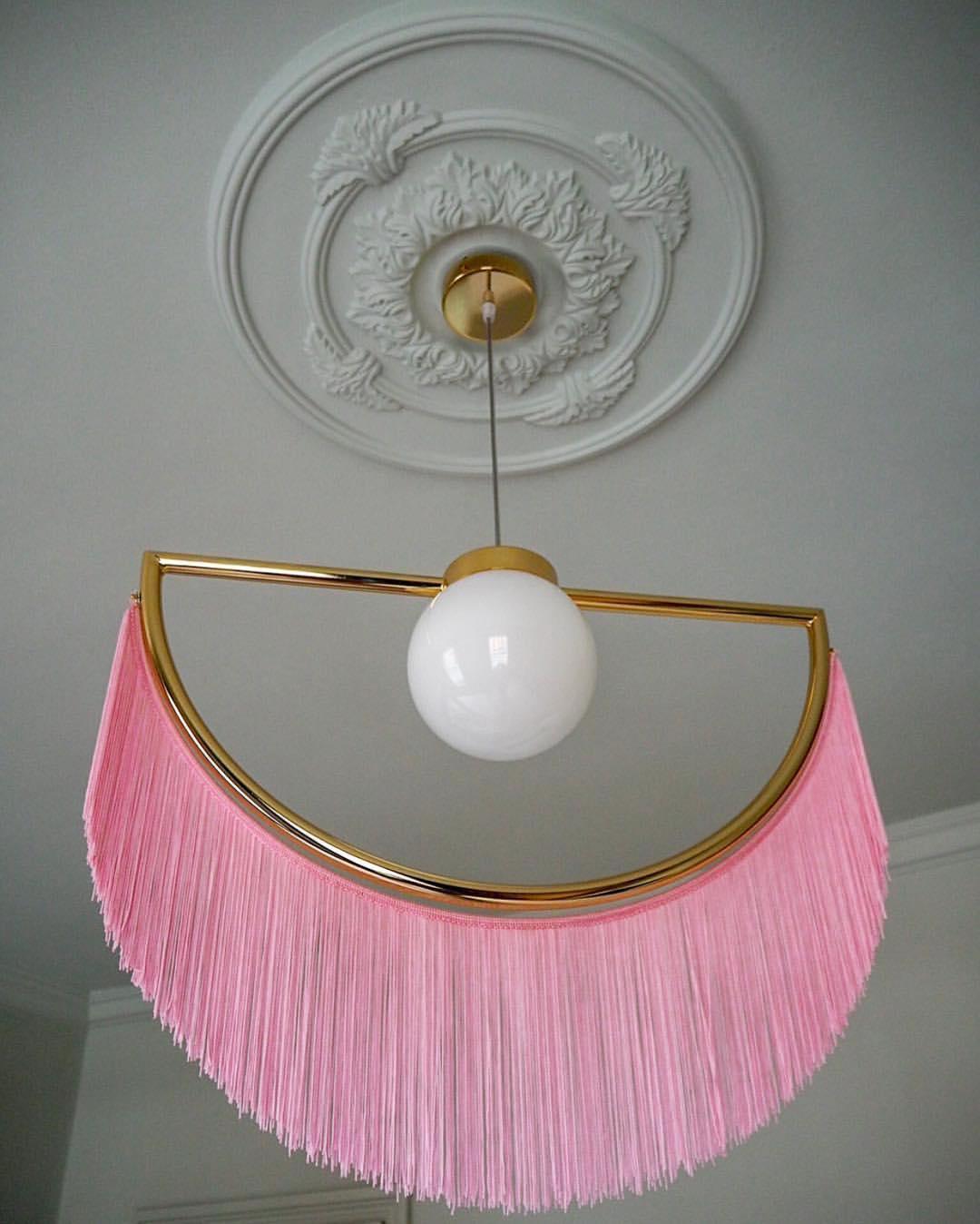 Sirove Pendant Lamp Fabric Fringe Globe Retro Bohemian