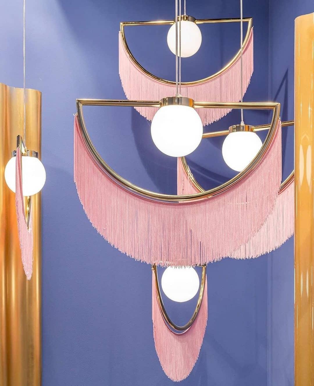 Sirove Pendant Lamp Fabric Fringe Globe Retro Bohemian